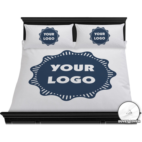 Logo Bedding Set - King - Duvet - On Bed