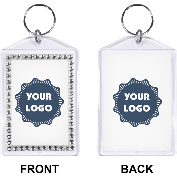 Logo Bling Keychain (Front + Back)