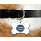 Logo Bone Shaped Dog Tag on Collar & Dog