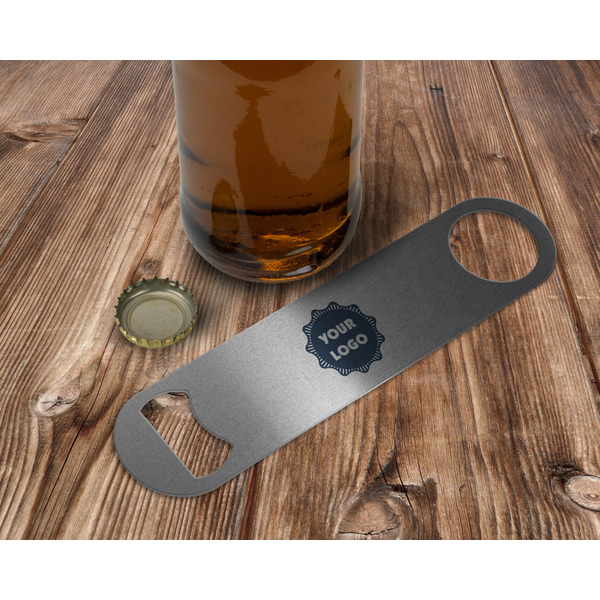 Logo Bottle Opener - In Use