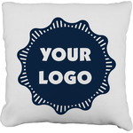 Logo Faux-Linen Throw Pillow 18"