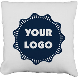 Logo Faux-Linen Throw Pillow 20"