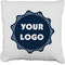 Logo Faux-Linen Throw Pillow 20"