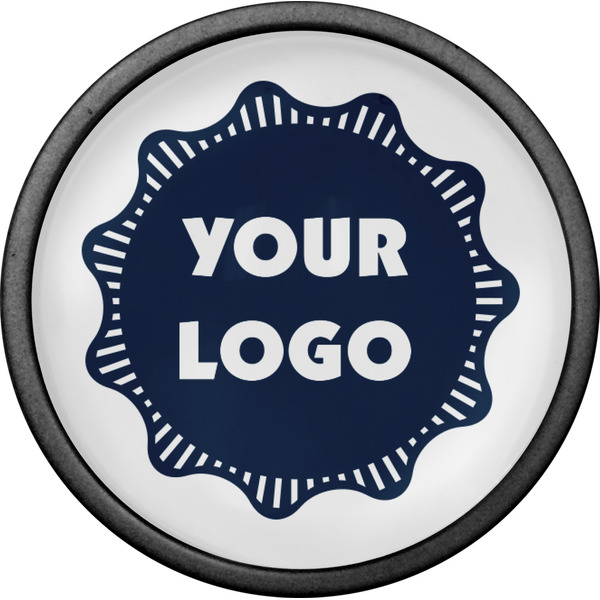 Logo Cabinet Knob - Black - Front