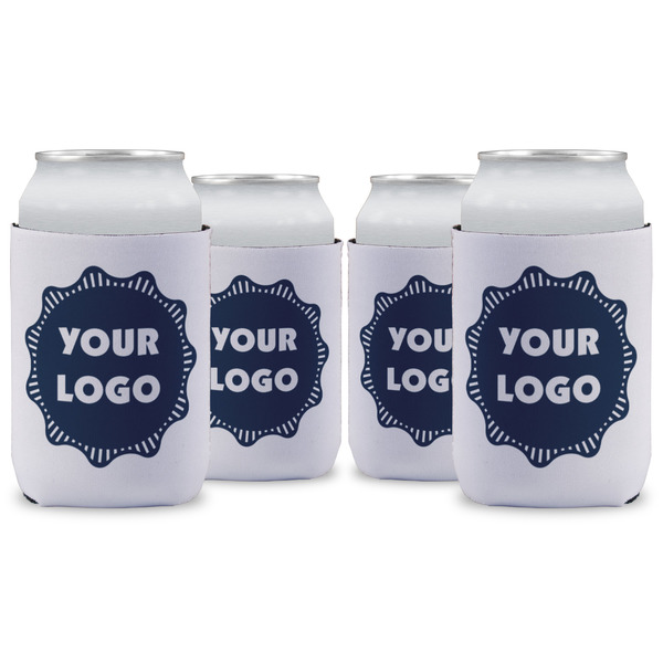Custom Logo Can Cooler - 12 oz - Set of 4