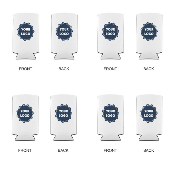 Logo Can Cooler - Tall 12oz - Set of 4 - Front & Back