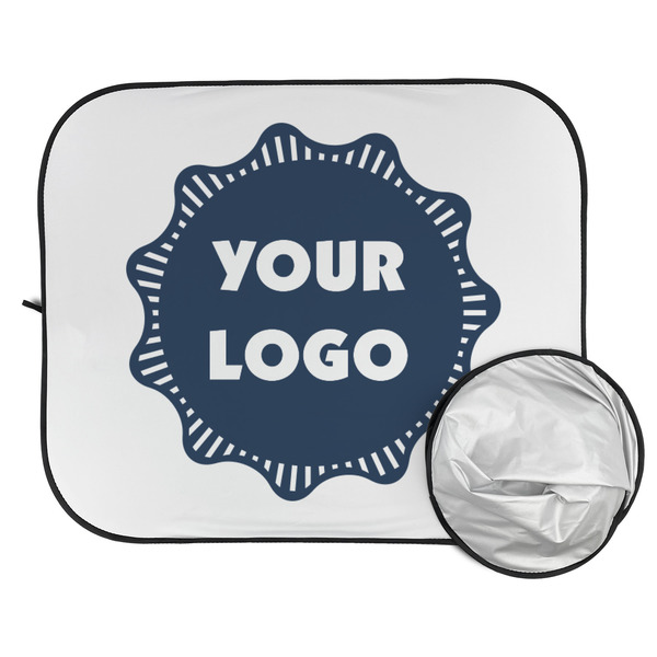 Logo Car Sun Shades - FOLDED & UNFOLDED