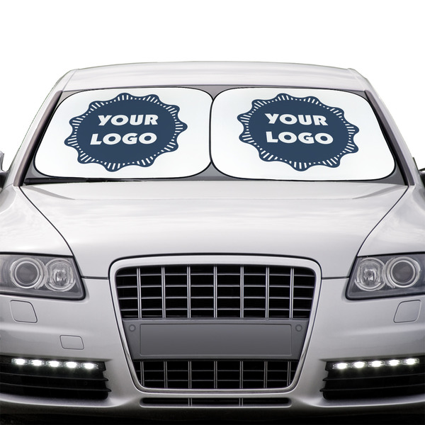 Logo Car Sun Shades - IN CONTEXT