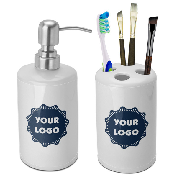 Custom Logo Ceramic Bathroom Accessories Set