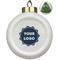 Logo Ceramic Christmas Ornament - Xmas Tree (Front View)