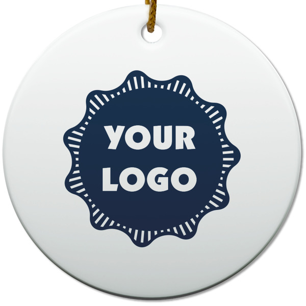 Logo Ceramic Flat Ornament - Circle (Front)