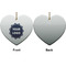 Logo Ceramic Flat Ornament - Heart Front & Back (APPROVAL)