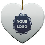 Logo Heart Ceramic Ornament