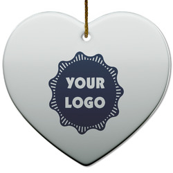Logo Heart Ceramic Ornament