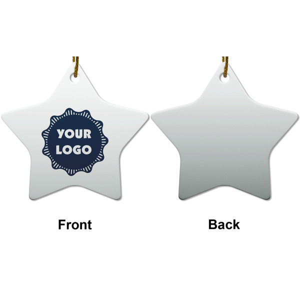 Logo Ceramic Flat Ornament - Star Front & Back (APPROVAL)