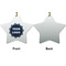 Logo Ceramic Flat Ornament - Star Front & Back (APPROVAL)