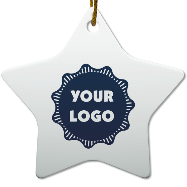 Custom Logo Star Ceramic Ornament