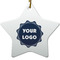 Logo Ceramic Flat Ornament - Star (Front)