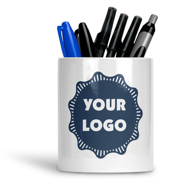 Custom Logo Ceramic Pen Holder
