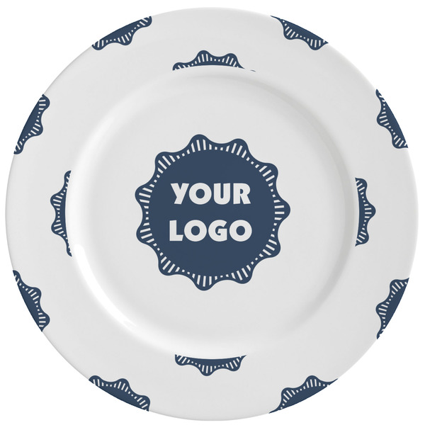 Custom Logo Ceramic Dinner Plates - Set of 4