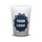 Logo Ceramic Shot Glass - 1.5 oz - White - Set of 4