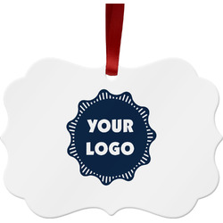 Logo Metal Frame Ornament - Double-Sided
