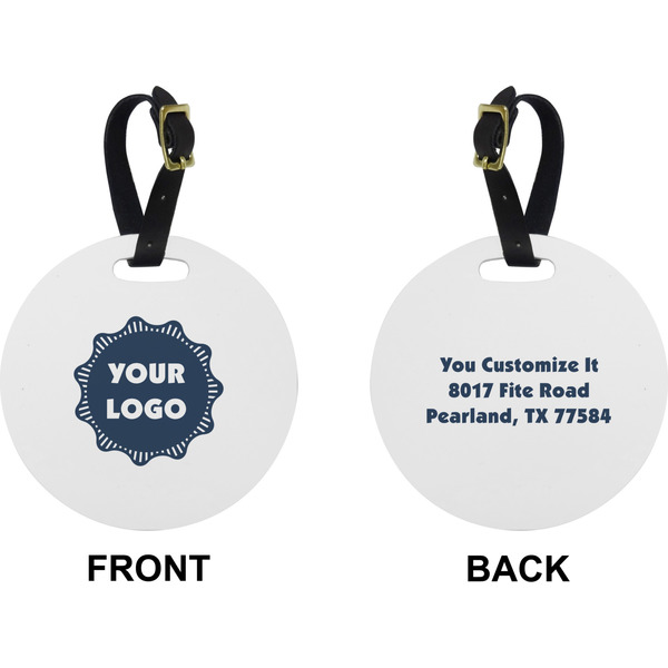 Logo Circle Luggage Tag (Front + Back)