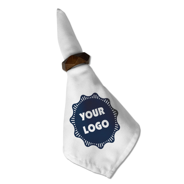 Logo Cloth Napkins - Personalized Dinner (Folded in Ring) (MAIN)