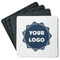 Logo Square Rubber Backed Coasters - Set of 4