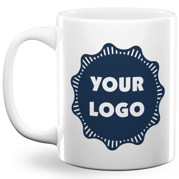 Custom Logo 11 oz Coffee Mug - White