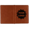 Logo Cognac Leather Passport Holder Outside Single Sided - Apvl