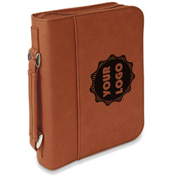 Logo Leatherette Book / Bible Cover with Handle & Zipper