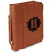 Logo Cognac Leatherette Bible Covers with Handle & Zipper - Main