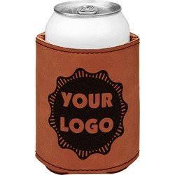 Logo Leatherette Can Sleeve - Double-Sided