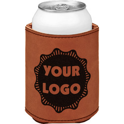 Logo Leatherette Can Sleeve - Single-Sided