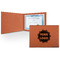 Logo Leatherette Certificate Holder - Front Only