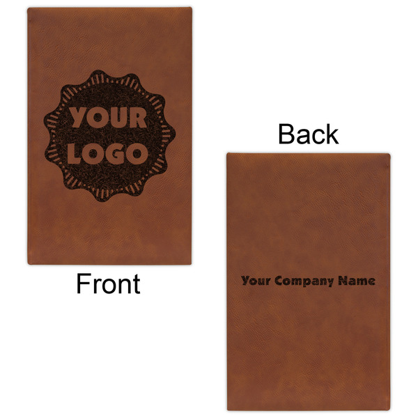 Logo Cognac Leatherette Journal - Double Sided - Apvl
