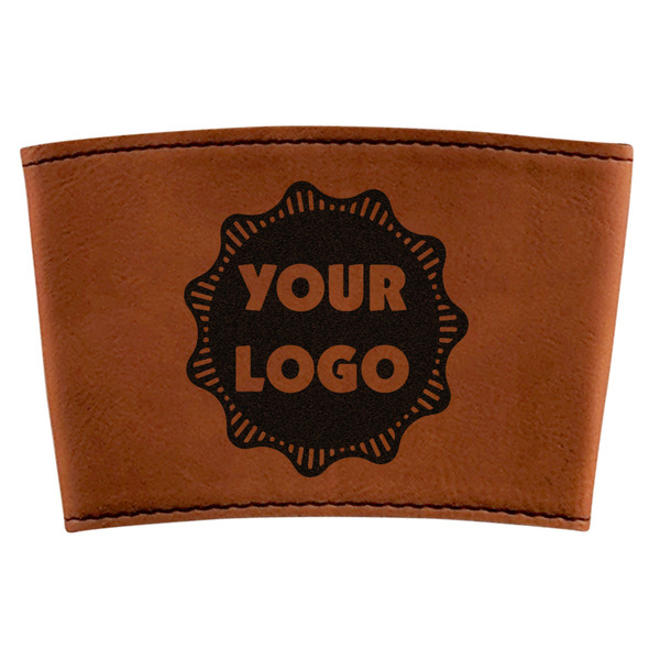 Custom Logo Leatherette Cup Sleeve