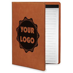 Logo Leatherette Portfolio with Notepad - Small - Double-Sided