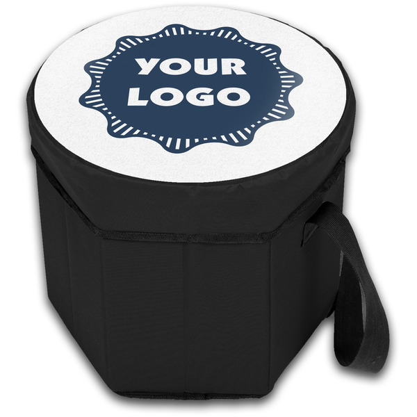 Logo Collapsible Personalized Cooler & Seat (Closed)