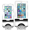 Logo Compare Phone Stand Sizes - with iPhones