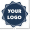 Logo Custom Shape Iron On Patches - L Patch w/ Measurements