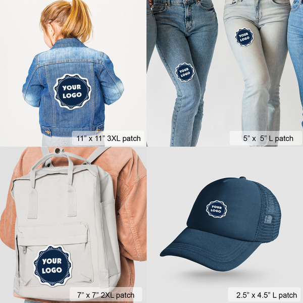 Logo Custom Shape Iron On Patches - Lifestyle