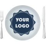 Logo 10" Glass Lunch / Dinner Plate
