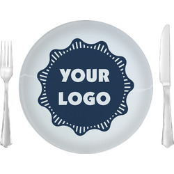 Logo Glass Lunch / Dinner Plate 10" -  Single