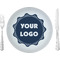 Logo 10" Glass Lunch / Dinner Plate