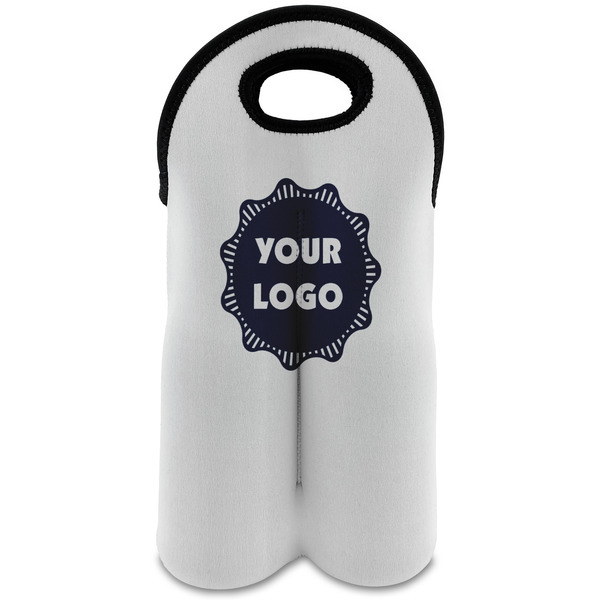 Custom Logo Wine Tote Bag - 2 Bottles