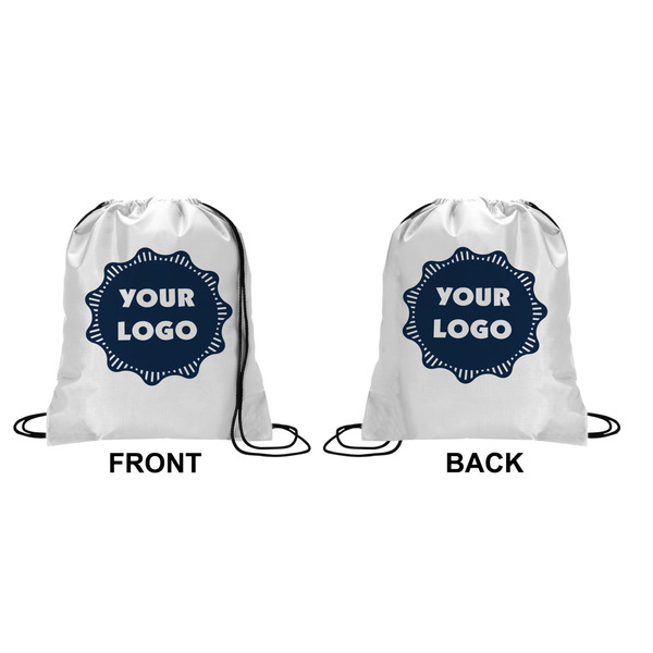 Logo Drawstring Backpack Front & Back Small