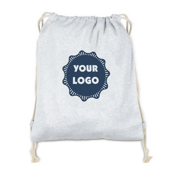 Custom Logo Drawstring Backpack - Sweatshirt Fleece - Double-Sided