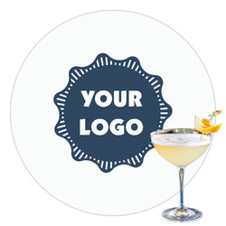 Logo Printed Drink Topper - 3.5"